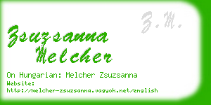 zsuzsanna melcher business card